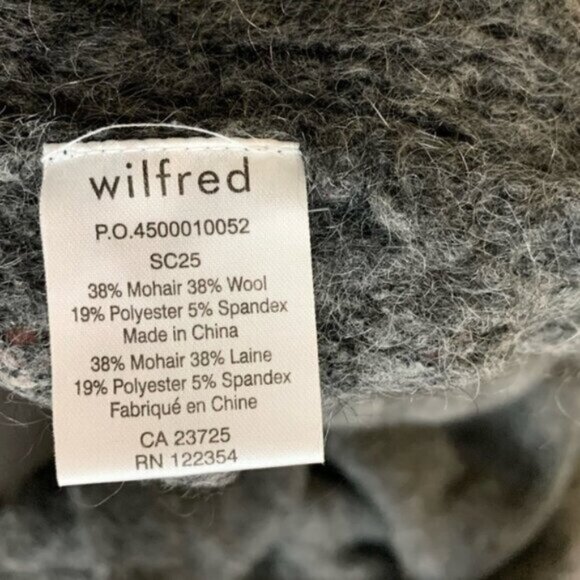 Aritzia Long Cardigan Sweater Duster Mohair Wool Blend Belted Grey Whimsigoth - Picture 14 of 16